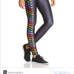Terez rainbow heart leggings